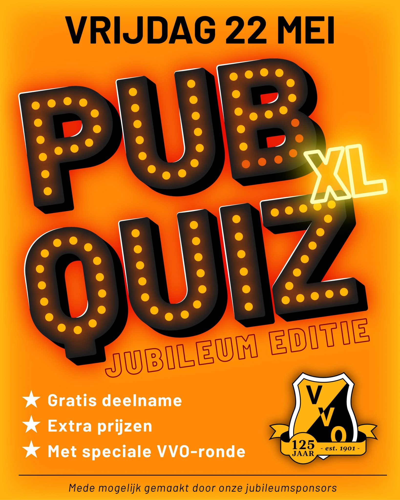 Inschrijvingen Pubquiz XXL geopend!